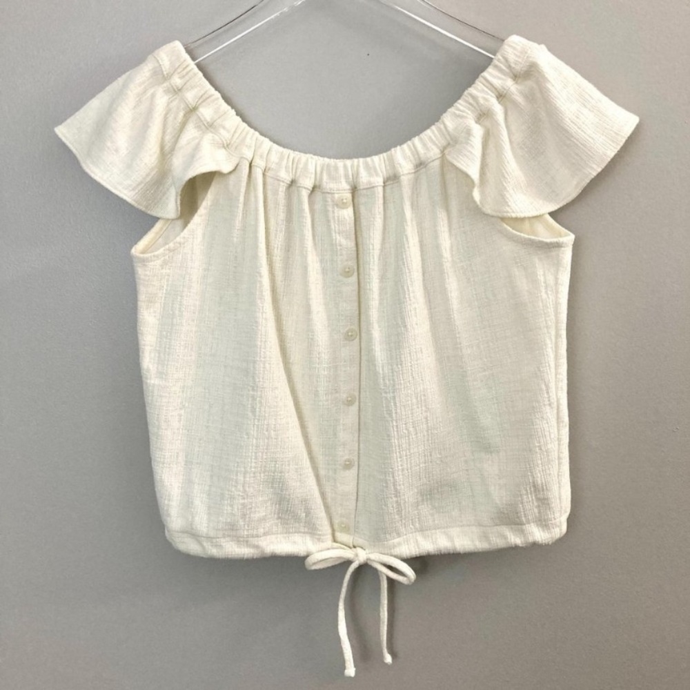 Madewell Texture & Thread Off Shoulder Top